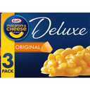 Kraft Deluxe Cheddar Macaroni and Cheese Meal (14 oz Boxes, Pack of 3) BB 7/30/26