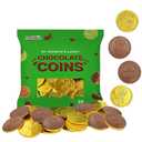 4 x St. Patrick's Day Milk Chocolate Gold Coins 25 Coins, Shamrock & Leprechaun Themed Coins, Parties, Events and Celebrations, Perfect for Gift Bags and Festive Decorations, 4.5g Milk Chocolate Coin (EXP 11/02/27)
