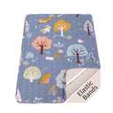 Padded Pack n Play Sheets Breathable Thick Pack and Play Mattress Protector, Quilted 38x26 Playard Sheet Fitted for Graco, Portable Mini Cribs and Foldable Mattress Pad, Soft Playpen Mattresses Cover