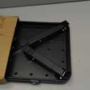 3 Levels Adjustable Folding Step Stool,Foldable RV Step Stool,Safer Metal Stepping Stool for Adults and Seniors,Sturdy and Stable,350 Ibs Capacity,for Bedroom,Kitchen,Office,SUV and More Use (Black)