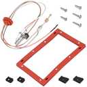 Upgraded SP20075 Pilot and Igniter Assembly Replacement Kit Compatible with Rheem, GE, Richmond Water Heater Pilot Assembly Natural Gas Water Heater Parts Including Burner Door Gasket