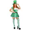 fun shack Adult Leprechaun Costume for Women, St Patricks Day Outfit, Irish Celebration Attire for Women (Medium, Green)