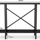 Zhongma 2 Tier Window Height Metal Sturdy Heavy Plant Stand, Narrow Plant Stand Indoor and Outdoor, L35.43 x W10.3 x H27.5 inch, 440 LBS Capacity & Heavy Duty Construction