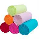 Fleece Throw Blankets Lightweight Warm Soft Cozy Pet-Friendly Bulk Fleece Throw Blanket Solid for Home Bed, Sofa, Office, Gifts, Outdoor (Assorted 4, Pack of 6-50 x 60 inch)