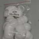 25pcs Plastic Hollow Bingo Balls - Openable Raffle Balls for Vending Machines & Birthday Parties (White)