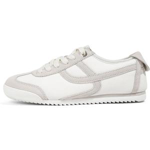 LUCKY STEP Women's Retro Fashion Sneakers Thin Sole Casual Walking Lightweight Tennis Trainers Running Gym Workout Classic Comfortable Athletic Shoes 7