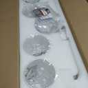 Chrome 4-Light Traditional Bathroom Vanity Light Fixtures Over Mirror, Modern Vanity Lights for Living Room, Standard E26 Base, Chrome