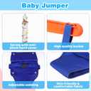 Baby Jumper with Stand, Infant Jumper with Adjustment Strap | Indoor/Outdoor Toddler Swing Set, Baby Jumpers and Bouncers for Boys Girls 6-24 Months, Easy to Assemble & Store