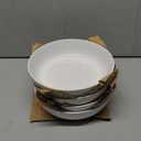 LE TAUCI Pasta Bowls 45 oz, Salad Bowls Set for Serving Soup, Pasta, Noodle, Dinner, Large Kitchen Bowl Plates, Microwave Safe - 8.5 Inch, Set of 4, White