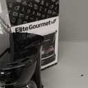 Elite Gourmet EHC4128 Automatic 4-Cup Brew & Drip Coffee Maker with Pause N Serve, Glass Carafe, Reusable Filter, On/Off Switch, Keep Warm, Water Level Indicator, Black