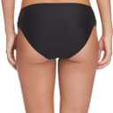Body Glove Women's Smoothies Nuevo Contempo Solid Full Coverage Bikini Bottom Swimsuit (Black, M)