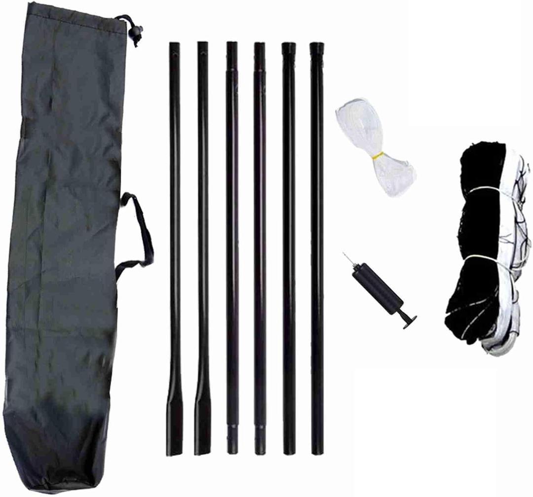 Portable Ball Net Rack Set, Ideal for Outdoor Sports, Large Activity Space, Easy to Carry, Suitable for Park, Beach, Sand, Grass