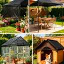 E.share 40%-50% Black Sun Shade Cloth Outdoor - 20Ft X 24Ft Garden Shade Netting with Grommets for Greenhouse, Plant Covers, Patio, Chicken Coop, Barn & Kennel