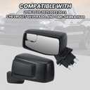 Driver Left Side Door Mirror for 2019 2020 2021 2022 2023 Chevrolet Silverado 1500 /GMC Sierra 1500 Mirros with Power and Heated Glass