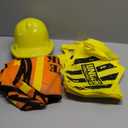 SATINIOR 24 Pcs Construction Dress up Supplies Kids Costume Including Tote Bag Vest Construction Hat for Kids Age 3-8 (Yellow, Orange)