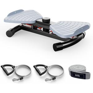 Waist Twister Machine with Resistance Band, Silent Exercise Twist Board for Core & Belly Fat Workout, Non-Slip Home Fitness Disc for Men & Women