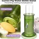 Mini&moe Hamster Water Bottle No Drip 4 oz Guinea Pig Water Bottle for Glass Tank with Stand Leak Proof Small Animal Water Dispenser for Gerbil Chinchilla Ferret Squirrel Hedgehog