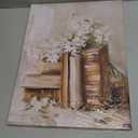 ZYGARTEQ Vintage Flower Books Canvas Wall Art Spring Floral Prints Light Academia Aesthetic Wall Decor Pictures Antique Cottagecore Artwork for Bedroom Living Room Gallery Decoration 12x16in (16L" x 12W")