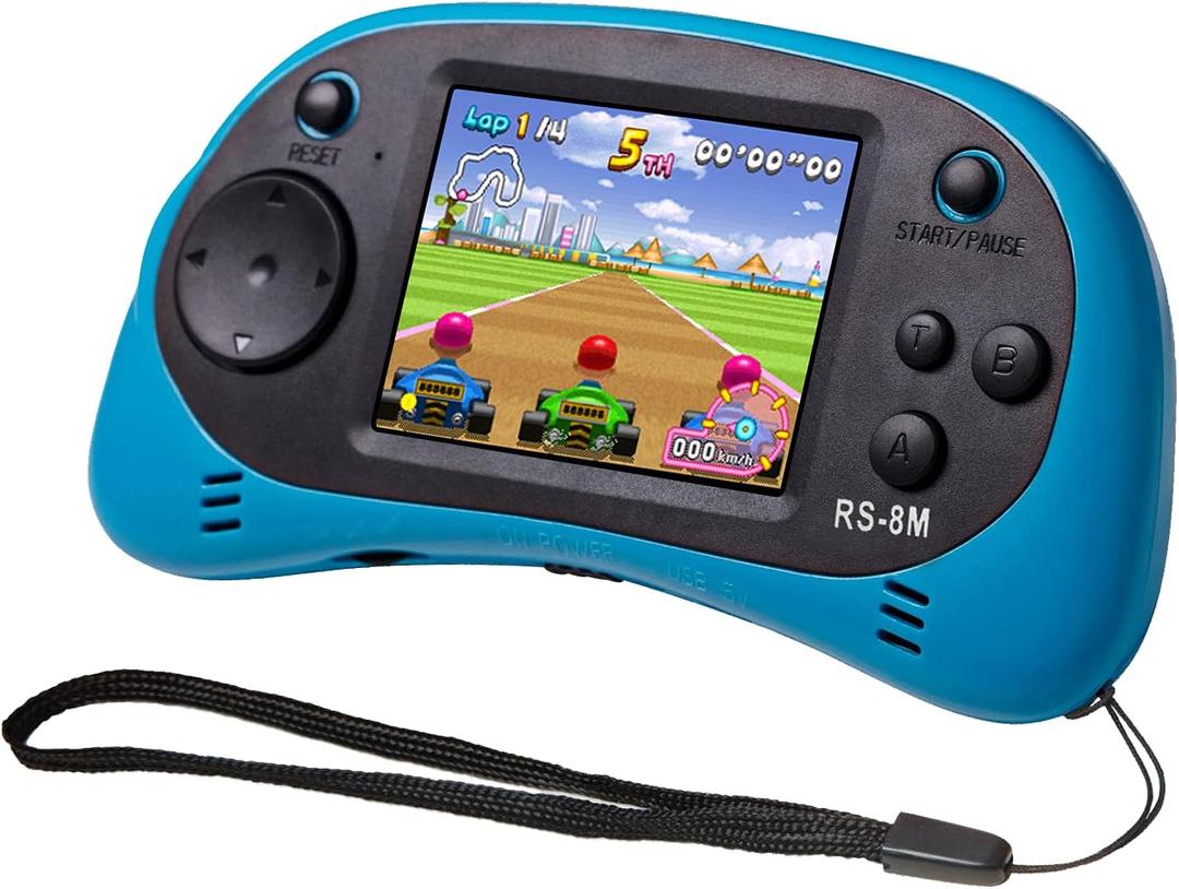 Kids Handheld Portable Video Game Player with 200 Games - 16 Bit 2.5 Inch Screen Mini Retro Electronic Machine for Boys Girls