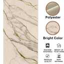 White Gold Marble Texture Dining Table Runner, Modern Abstract Fluid Art Geometric Burlap Kitchen Decoration, Luxury Indoor Outdoor Home Decor Party Supply 13 x 72 Inches