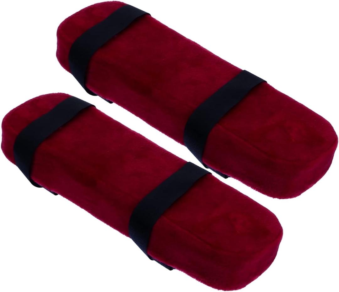 2Pcs Memory Arm Support Cushions for Office and Gaming Chairs Ergonomic Elbow Pads with Straps Comfortable Relief for Long Working Hours for Computer