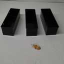 vensovo Metal Wall Hanging Planter Boxes  12" Rectangle Flower Pots, 3 Pack with Drainage, Durable Galvanized Finish for Indoor Outdoor Balcony Fence Windowsill, Black