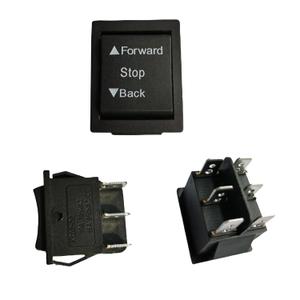 2 PCS 6V 12V Forward Reverse Switch for Ride On Toy Car Kids Trax Replacement Parts Powered Wheels Forward Stop Backward Toys Car Accessories Rocker Switch Shifter Car Boat Black