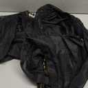 Black Lace Swag Valance for Kitchen Windows Embroidered Beaded Swag Waterfall Valances with Tassels Trims for Living Room Bedroom Rod Pocket 1 Panel (W59 Inch, Black)