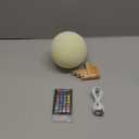 LOGROTATE Moon Lamp, 16 Colors LED Night Light for Kids 3D Printing Moon Light with Stand& Remote/Touch Control & Timing, Moon Light Lamp for Kid Friend Birthday Gifts, Room Decor (Diameter 4.8 INCH)