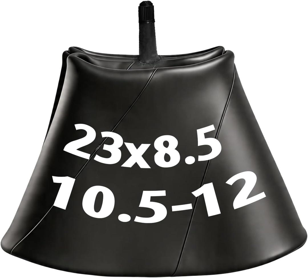 23x10.50-12 Inner Tubes 23x9.5/10.5-12 Inner Tube 23x8.5-12 Heavy-Duty Inner Tubes with TR-13 Straight Valve Stem with Tractor, Snowthrowers, Tillers, Trailers, Wheelbarrows and ATV's