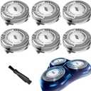 HQ8 Replacement Heads for Philips Norelco Aquatec Replacement Heads for Norelco Aquatec Shavers Razor Replacement Blades for PT720 PT730 AT880 At830 AT810 AT815,OEM Upgraded HQ8 Blades,6Pack & Brush