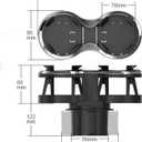 Car Cup Holder Expander,2 in 1 Cup Holder Extender Adapter with Expandable Base for Car