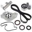 Autoround Timing Belt Kit w/Water Pump Fit for [3.5L 4.0L] 2005-2011 Dodge Charger/Challenger/Journey/Grand Caravan/Avenger/Magnum/Nitro, Chrysler 300/ Pacifica/Sebring, Replaces# TBK1150WP