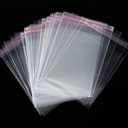 JOSDIOX 4" x 6" Self Seal Clear Cello Cellophane Resealable Plastic Poly Bags for Photo, Jewelry, Bakery, Treats, Party Favors4x6 " 200 Pcs