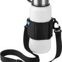 Xxerciz Water Bottle Carrier Holder with Adjustable Shoulder Strap Universal Bottle Sling for Walking Hiking Camping (Shoulder Sling)