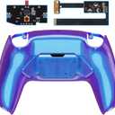 eXtremeRate Chameleon Purple Blue Programable RISE4 Remap Kit for PS5 Controller BDM-010 BDM-020 Models, Upgrade Board & Redesigned Back Shell & 4 Back Buttons for PS5 Controller