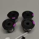 Waloo Reusable Single Serve Coffee K-Cups - Compatible with Coffee Brewers - Universal Coffee Filters - Eco-Friendly Stainless Mesh Refillable Pods - 2, 4 & 6 Pack - Dishwasher Safe (4 Pack - Black)