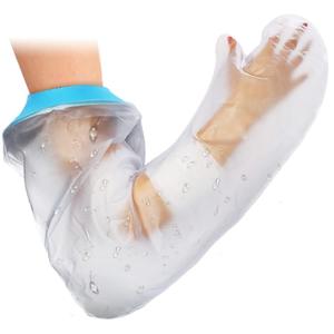 Cast Covers for Shower Arm Adult Waterproof Long full Protector Cover Soft Comfortable Watertight Seal to Keep Wounds Dry Bath Bandage Broken Hand, Wrist, Finger, Elbow Reusable Durable