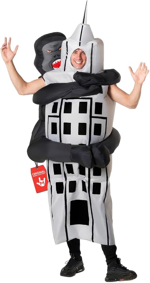 Morph Gorilla Halloween Costume Adult, Inflatable Gorilla Costume Adult, Gorilla Inflatable Costume, Inflatable Gorilla Suit