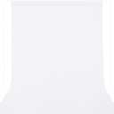 GFCC 8FTX10FT White Backdrop Background for Photography Photo Booth Backdrop for Photoshoot Background Screen Video Recording Parties Curtain