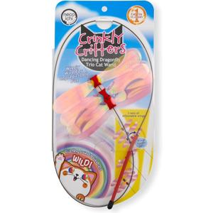 NECOICHI Crinkly Critters Dancing Dragonfly Trio Wire Cat Wand No.1 Selling Cat Toy in Japan