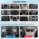 4 Core+64G Android 15 Car Radio Stereo for Ford F150 F250 F350 2004-2014, 7 inch Touch Screen Car Stereo Wireless CarPlay Andriod Auto, Bluetooth, GPS, SWC, 5G WiFi, FM, HD Backup Camera