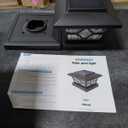 4x4 Solar Post Cap Lights 4 Pack - 6x6 Post Cap Solar Light, 2-Mode, IP64 Waterproof, Post Lights Solar Powered for 4x4 5x5 6x6 Wood/Vinyl Posts, Black