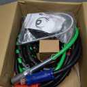 TIROL Semi Truck Air Line Kit - 12FT 3 In 1 Air Brake Hoses & Power Air Line Wrap 7 Way Trailer Cord With Gladhands,Handles,Holder,Tender Spring Kit,Seals For Semi Truck Trailer Tractor