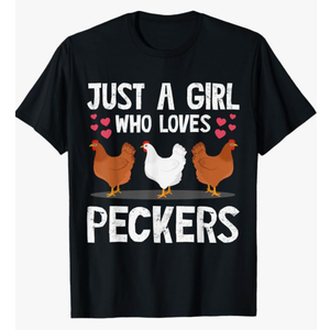 Funny Chicken Owner Art For Women Girls Chicken Lover Farmer TShirt, M