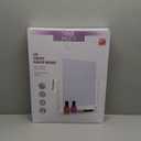 HIEEY Lighted Makeup Mirror, Hollywood Vanity Mirror with Lights, Three Color Lighting Modes, and 5X Magnification Mirror, Smart Touch Control, 360Rotation (17.3in,White,Gift Box)