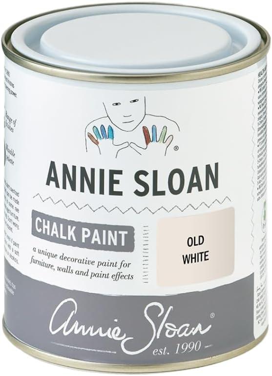 Annie Sloan Chalk Paint (Old White, 500 ml/16.9 Fl Oz) a unique decorative paint for furniture, cabinets and home dcor with no sanding or priming