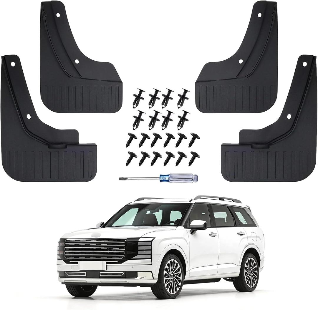 No Drill Mud Flaps for 2026 2027 Hyundai Palisade Mud Guards OEM Style