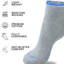 Mens & Boys Ankle Socks Cotton Warm Elastic Casual Lightweight Moisture Wicking Anti Odor | 3 & 6 Pairs, Size: 8-10