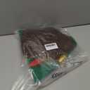 JoneTing Christmas The Elf Wig+Hair Cap with HatShort Brown Curly Wigs for Men Afro Wigs Hat Brown Afro Hairs 70s Disco Costume Hair for Halloween Christmas Cosplay Party Costume Outfit Accessories